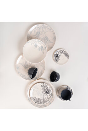 طقم عشاء بورسلين مكون من 20 قطعة يكفي لـ 4 أشخاص