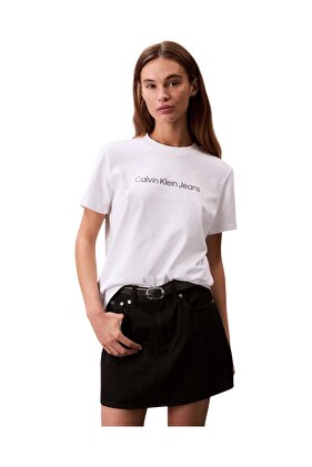 Dámské bílé tričko s grafickým potiskem