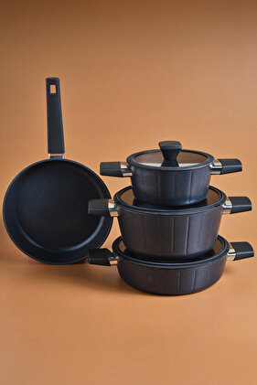 Biodiamond Regnum Induction Base 7 Piece Pot and Pan Set