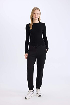 Standard Fit Thick Jogger Sweatpants Waist Leg Elastic Basic Plain Long Size S7370Az24Wn