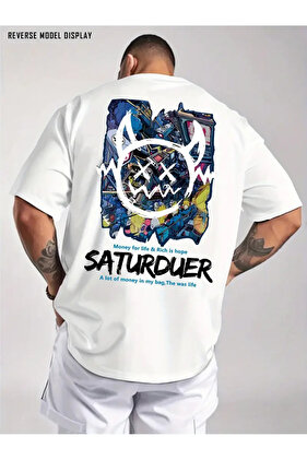 Premium oversize kroja kratkih rukava T-shirt sa printom