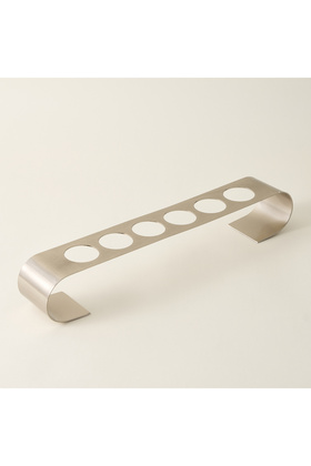 حامل أكواب قهوة سعودي معدني فضي 49.5*8*8 سم