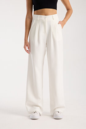 Women's Pleated Fabric high waist Palazzo Pants
