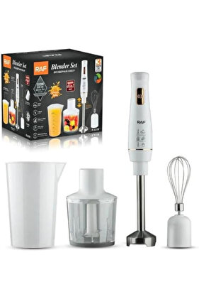 RAF 4-in-1 Hand Blender Set – 800W Stainless Steel Chopper, Mixer, Smoothie & Milk Frother