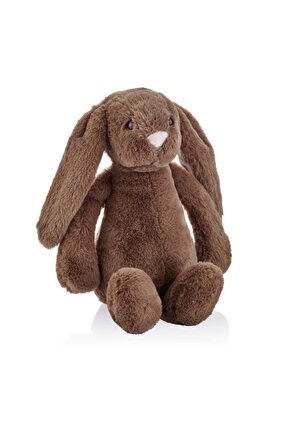 Uyku Arkadaşım Oturabilen Tavşan Koyu Kahve 30 Cm