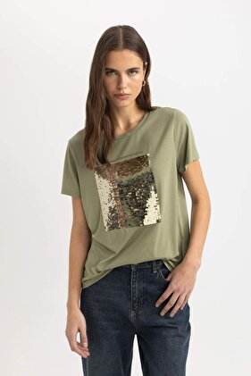 Regular Fit Crew Neck Short Sleeve T-Shirt C4061AX24SP