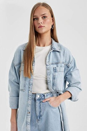 Jean Shirt Jacket B8287ax24sp
