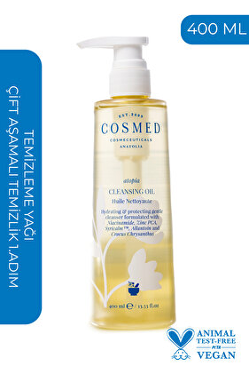 Atopia Cleansing Oil - Yüz Ve Vücut Için Temizleme Yağı - Yağ Bazlı Temizleyici 400 ml