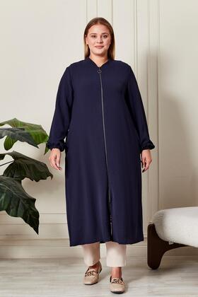 Kadin Buyuk Beden Tesettur Mevsimlik Giy Çık Kap