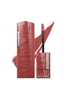 أحمر شفاه سائل لامع يدوم طويلاً من Super Stay Vinyl Ink 100 Charmed