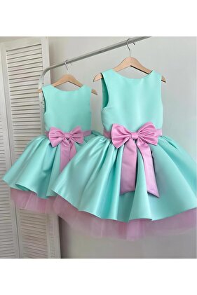 فستان بناتي بفيونكة