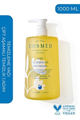 Atopia Cleansing Oil - Yüz Ve Vücut İçin Temizleme Yağı - Yağ Bazlı Temizleyici 1000 ml