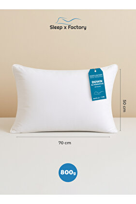 وسادة فندقية فاخرة مريحة - نسيج خارجي من الألياف الدقيقة وحشوة - 800 جرام