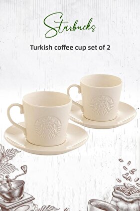 طقم فناجين قهوة تركية 2 قطعة