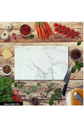 لوح تقطيع زجاجي غير قابل للكسر مقاس 30x20