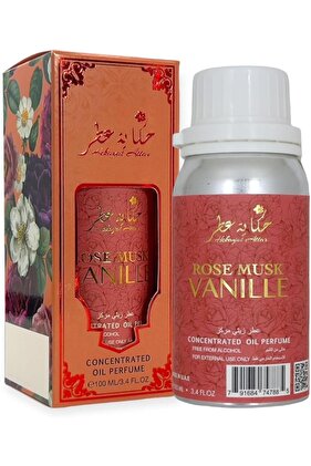 ROSE MUSK VANILLE 100ML CONCENTRATED PERFUME OIL | Heritage Collection by Hekayat Atta