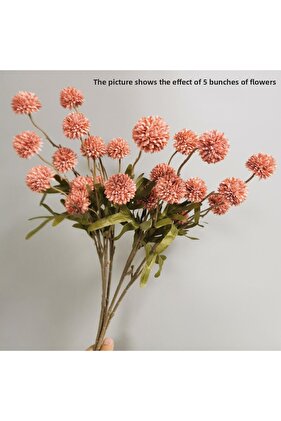 5 Heads Artificial Flower Dandelion Flower Ball DIY Home Wedding Decoration Bouquet Silk Fake Flo...