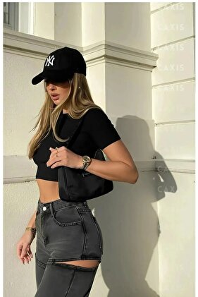 Спортна шапка с бродерия NY, регулируема отзад, унисекс