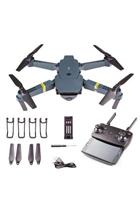 E58 4k Hd Kameralı Fly More Combo Drone Otomatik Kalkış Iniş Sabit Durma Özellikli