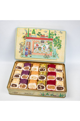 حلوى اللقم التركية المحشوة بالفستق واللوز واللوز الحلبي والسمسم من هورم سلطان 600 جرام