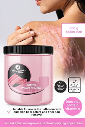 تقشير الساق بالفراولة وتقشير علكة 800 جرام لا يحتوي على فيتامين هـ