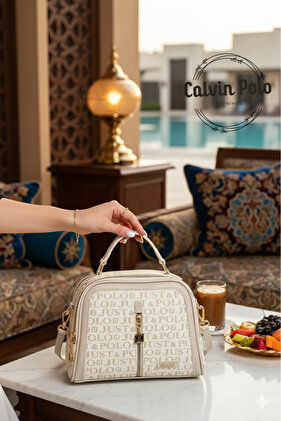 حقيبة كتف ومحفظة بتصميم متوافق لعام 2023 - مجموعة حقيبة ومحفظة نسائية بلون مينك/تان