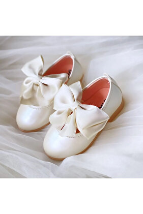 حذاء باليه للفتيات بفيونكة، تصميم كامل