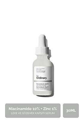 Niacinamide 10% + Zinc 1% - Leke ve Gözenek Görünümü Karşıtı Serum 30ml