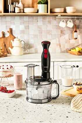 Pro Multimax 6 in 1 - Food Processor and Blender Set, Black