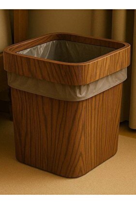 سلة مهملات أنيقة سعة 10 لتر - تصميم متعدد الاستخدامات وأنيق لغرفة النوم والحمام والمكتب والمطبخ