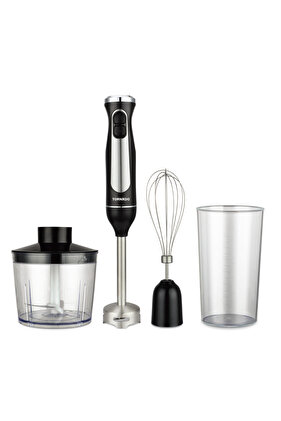 Hand Blender 600W,2 Speeds + Stepless Variable Speed, Plastic Body with Stainless-THB5405-GS