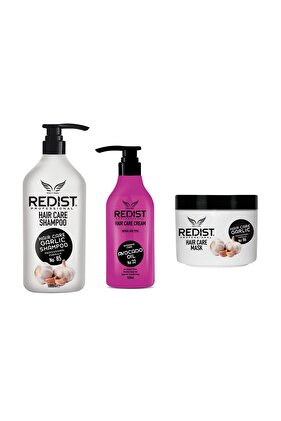 Pachet Redist: Sampon cu usturoi 1000 ml, Balsam cu avocado 500 ml si Masca cu usturoi 475 ml