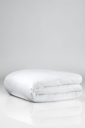 غطاء لحاف فندقي بحجم كينغ من الساتان القطني من سلسلة زيوس