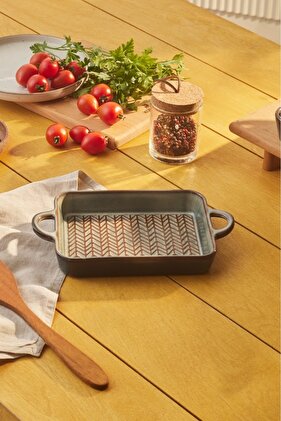 Culina Reaktif Fırın Kabı Gri 26 cm