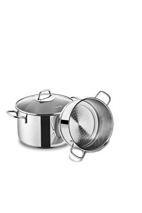 طقم قدر بخار بيرلا. سعة ٢٠×١٢ سم / ٣.٥ لتر / A1521