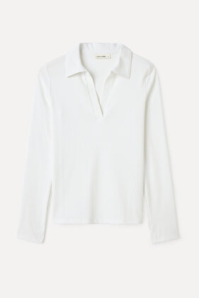 POLO YAKA UZUN KOLLU T-SHIRT