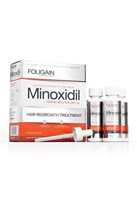 5% roztok minoxidilu na rast vlasov a brady, 3 fľaštičky + pipeta