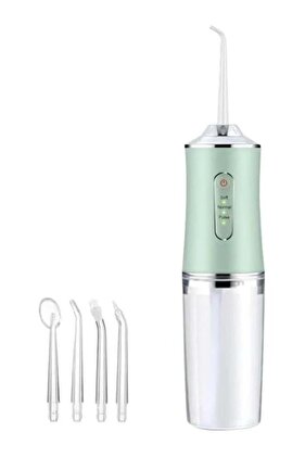 Denx Water Flosser Tooth Brush, Cordless 230mL Professional Oral Irrigator, 360° Nozzle Rotation, H