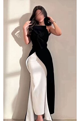 فستان اسود ناعم