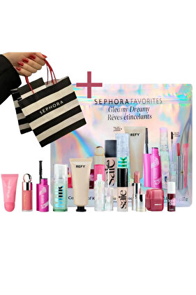 مجموعة مكياج جليمي دريمي - 10 قطع + كيس اهداء سيفورا