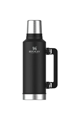 Klasik Vakumlu Paslanmaz Çelik 1.9L Unisex Siyah Termos