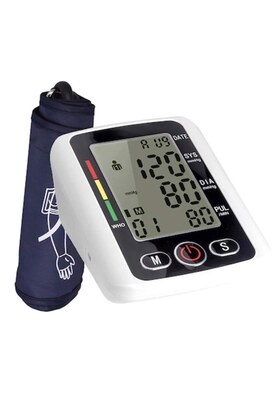 Ηλεκτρονικό πιεσόμετρο για τον άνω βραχίονα - 198 μετρήσεις, φωνητικός έλεγχος, ασπρόμαυρο