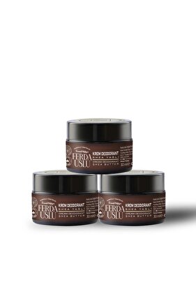 Doğal Krem Deodorant 3 Adet -Florayı Destekleyici 30 ml