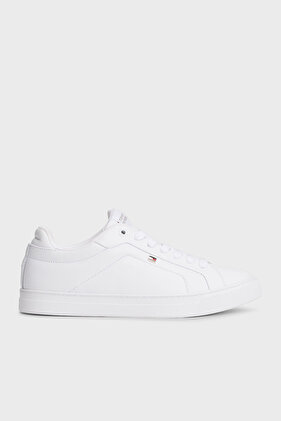 Damskie białe trampki z niską cholewką z ikoną