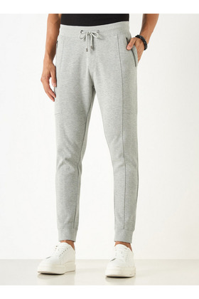 بنطال رياضي منسوج بإغلاق برباط وجيوب