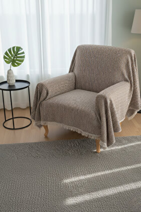 Cotton Sofa Cover 170X210 cm Modern Striped Washable for Single&Three-Seat Sofa, Sofa Bed and Armchair