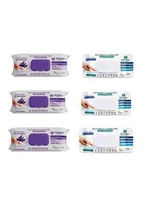 Set 6 pachete Servetele multi suprafete cu otet si bicarbonat