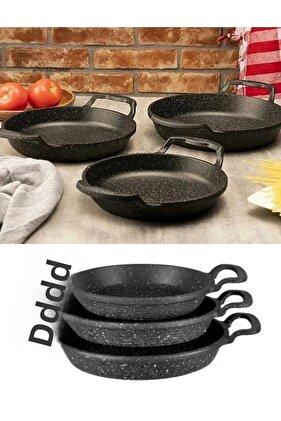 طقم قوالب جرانيت مكون من 3 قطع - مقلاة 18-20-22