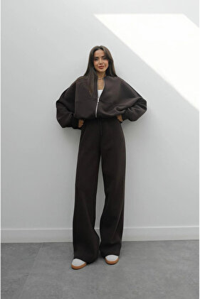 Καφέ Σετ Αθλητικής Φόρμας - 8001