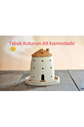 Beton Mumluk, Tabaklı Mumluk, Ev Mumluk , Gece Lambası, Tütsülük, Iskandinav Dekor Tealight